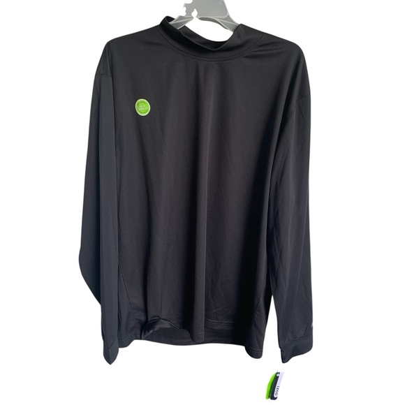 🆕 Izod Black Men's Perform X Pullover Shirt UPF-30 Sun Protection Long Sleeve - Picture 1 of 6